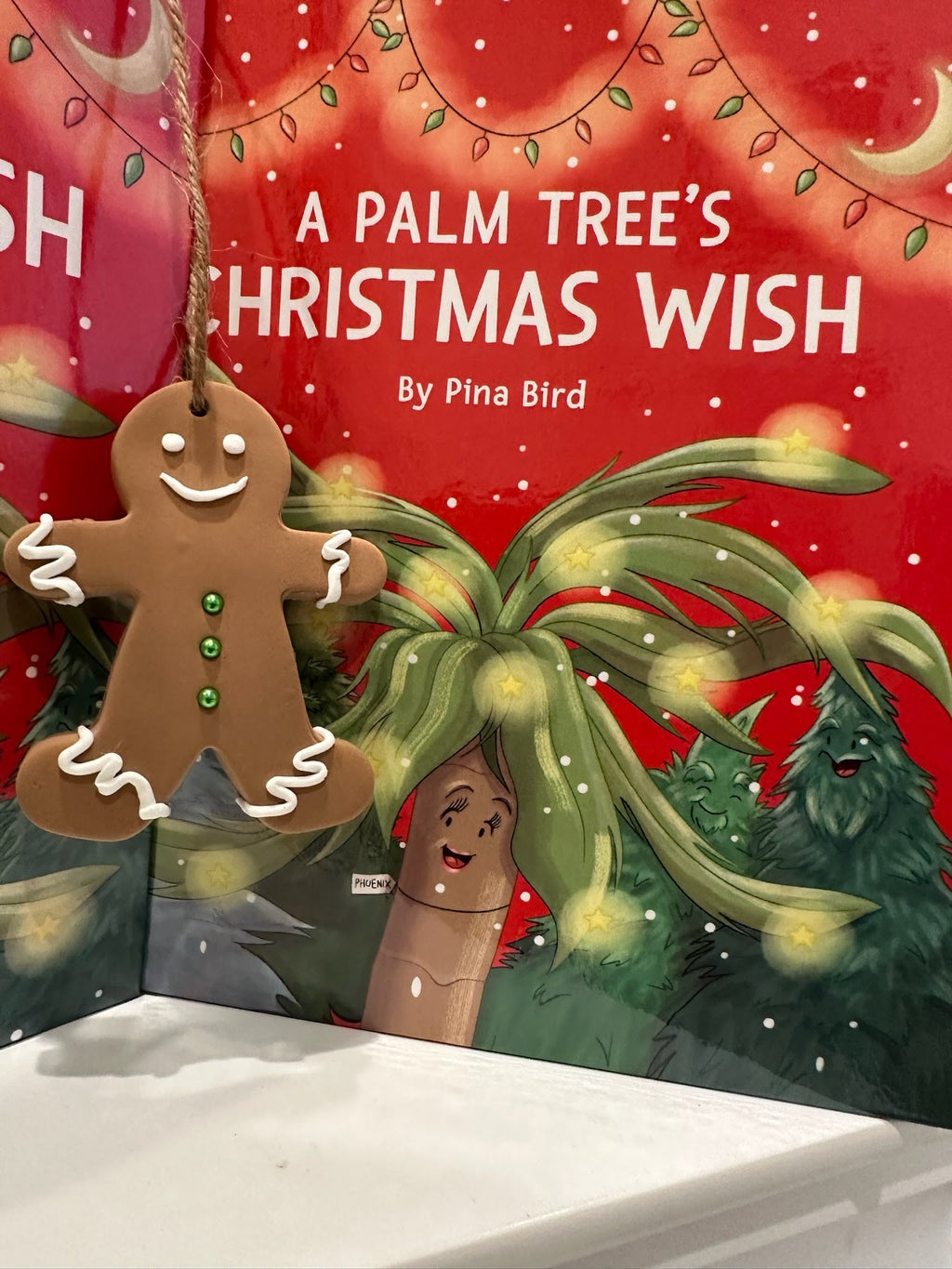 Bundle: A Palm Tree's Christmas Wish + Gingerbread Man Ornament
