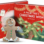 A Palm Tree’s Christmas Wish book bundle with gingerbread ornament