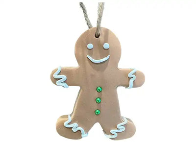 Gingerbread man Christmas ornament from Pina Bird collection